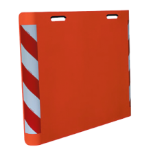Verkehrsorange mit Reflektorstreifen